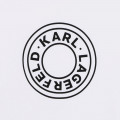 Short-sleeved cotton T-shirt KARL LAGERFELD KIDS for BOY