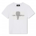 T-shirt manches courtes coton KARL LAGERFELD KIDS pour GARCON