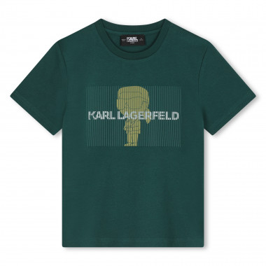 Kurzärmliges Baumwoll-Shirt KARL LAGERFELD KIDS Für JUNGE