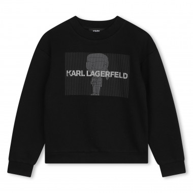 Sweat-shirt molletonné KARL LAGERFELD KIDS pour GARCON