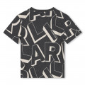 Katoenen T-shirt met print KARL LAGERFELD KIDS Voor