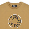Short-sleeved logo T-shirt KARL LAGERFELD KIDS for BOY