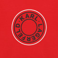 Short-sleeved logo T-shirt KARL LAGERFELD KIDS for BOY