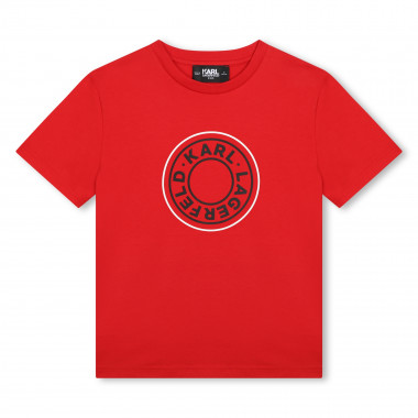 T-shirt maniche corte con logo KARL LAGERFELD KIDS Per RAGAZZO