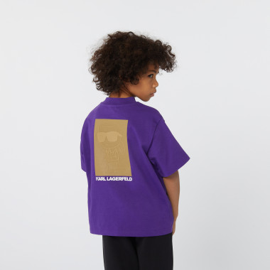 T-shirt manches courtes coton KARL LAGERFELD KIDS pour GARCON
