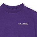 Short-sleeved cotton T-shirt KARL LAGERFELD KIDS for BOY