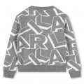 Maglione in jacquard bicolore KARL LAGERFELD KIDS Per RAGAZZO