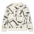 Sweat-shirt molletonné imprimé KARL LAGERFELD KIDS pour GARCON