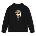 Sweat-shirt molletonné KARL LAGERFELD KIDS pour GARCON