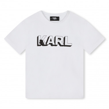 Camiseta manga corta y algodón KARL LARGERFELD KIDS para NIÑO