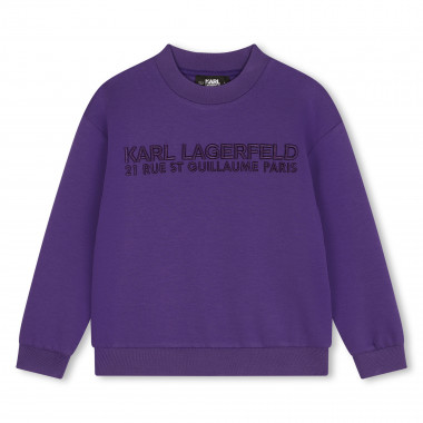 Embroidered sweatshirt KARL LAGERFELD KIDS for BOY