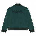 Cardigan de jogging molletonné KARL LAGERFELD KIDS pour GARCON