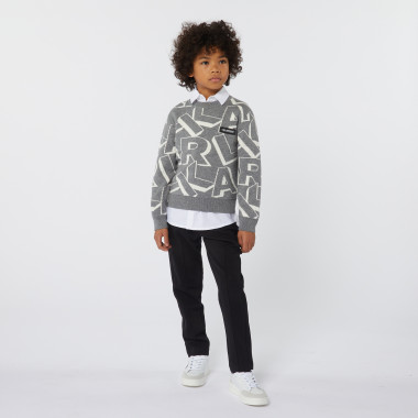Pleated trousers KARL LAGERFELD KIDS for BOY