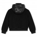 Blouson à capuche bimatière KARL LAGERFELD KIDS pour GARCON