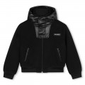 Bi-material hooded jacket KARL LAGERFELD KIDS for BOY