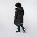 Lange anorak 2 materialen KARL LAGERFELD KIDS Voor