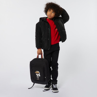 Water-repellent hooded puffer KARL LAGERFELD KIDS for BOY