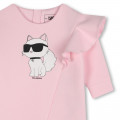 Vestito volant maniche lunghe KARL LAGERFELD KIDS Per BAMBINA