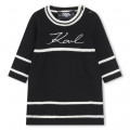 Vestito in cotone e cachemire KARL LAGERFELD KIDS Per BAMBINA