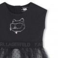 Robe de cérémonie bimatière KARL LAGERFELD KIDS pour FILLE