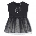 Vestito cerimonia bimateriale KARL LAGERFELD KIDS Per BAMBINA