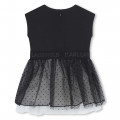 Bi-material party dress KARL LAGERFELD KIDS for GIRL