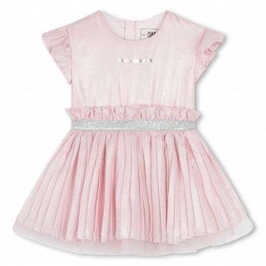 Pleated party dress KARL LAGERFELD KIDS for GIRL