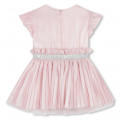 Pleated party dress KARL LAGERFELD KIDS for GIRL