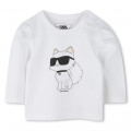 Cotton T-shirt and leggings KARL LAGERFELD KIDS for GIRL