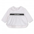 Chemise et legging en coton KARL LAGERFELD KIDS pour FILLE