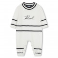 Combinaison coton et cachemire KARL LAGERFELD KIDS pour FILLE