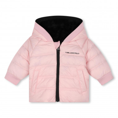 Reversible puffer jacket KARL LAGERFELD KIDS for GIRL