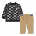 Sweatshirt and trousers KARL LAGERFELD KIDS for BOY