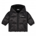 Hooded puffer jacket KARL LAGERFELD KIDS for BOY