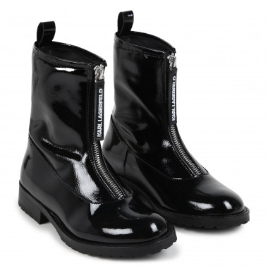 Patent leather ankle boots KARL LAGERFELD KIDS for GIRL