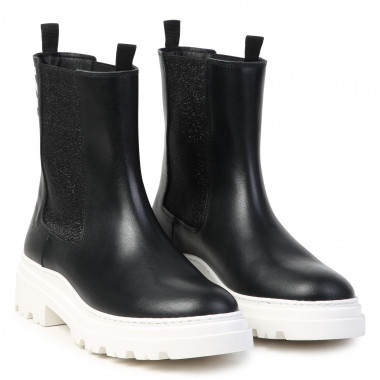 Bottines en cuir KARL LAGERFELD KIDS pour FILLE