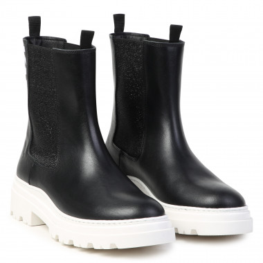 Leather ankle boots KARL LAGERFELD KIDS for GIRL