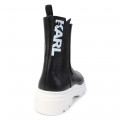 Leather ankle boots KARL LAGERFELD KIDS for GIRL