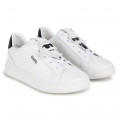 Sneakers basse in pelle KARL LAGERFELD KIDS Per BAMBINA