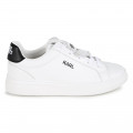 Sneakers basse in pelle KARL LAGERFELD KIDS Per BAMBINA