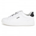 Sneakers basse in pelle KARL LAGERFELD KIDS Per BAMBINA