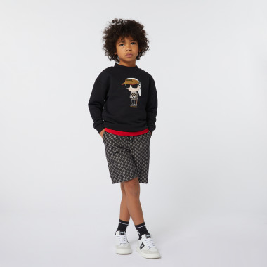 Baskets basses en cuir KARL LAGERFELD KIDS pour GARCON