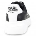 Low-top leather trainers KARL LAGERFELD KIDS for BOY