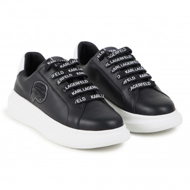 Lage lederen sneakers KARL LAGERFELD KIDS Voor