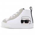 High-top leather trainers KARL LAGERFELD KIDS for UNISEX