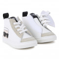 Sneakers alte in pelle KARL LAGERFELD KIDS Per UNISEX