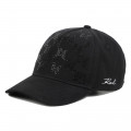 Casquette en coton avec strass KARL LAGERFELD KIDS pour FILLE