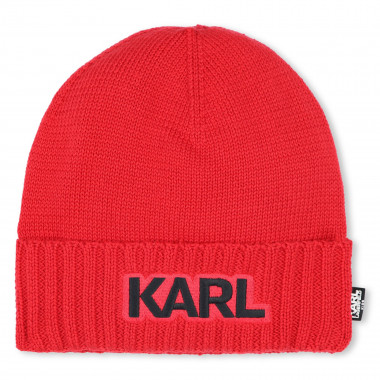 Embroidered hat KARL LAGERFELD KIDS for BOY