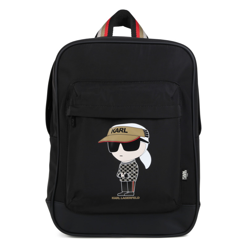 KARL LAGERFELD KIDS Sac à dos imprimé garcon noir - | Kids around