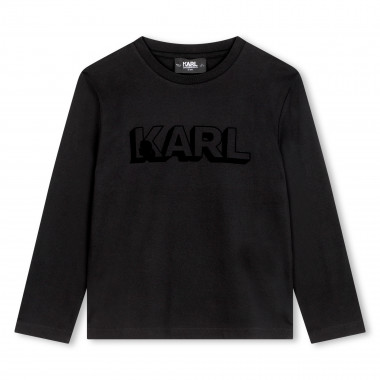 T-shirt à manches longues KARL LAGERFELD KIDS pour GARCON